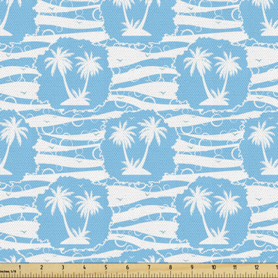 Chaysten Cool Exotic Summer with Palm Trees Multi-Purpose Fabric
