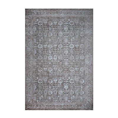 Emerald Noir Brown And Beige Area Rug