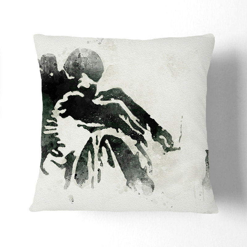 Drunken Angel Square Throw Cushion, 55cm H x 55cm W x 20cm D