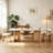 Rectangular Modern Faux Marble Dining Table Set