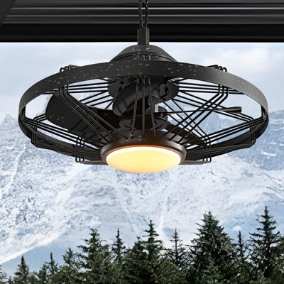 Led Outdoor Ceiling Fans With Lights Waterproof Gazebo Fan With Remote Control