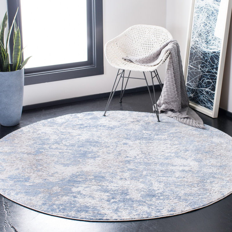 Uhrichsville Abstract Area Rug, Round 201cm