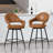 26" Faux Leather Counter Height Swivel Bar Stools-909672302-923409147