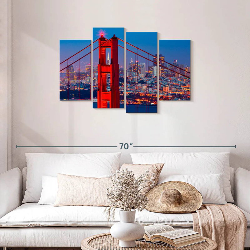 Lilie incandescent Golden Gate Bridge, H 27 po x l 43 po