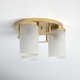 Rudaigh 3 Light Glass Flush Mount