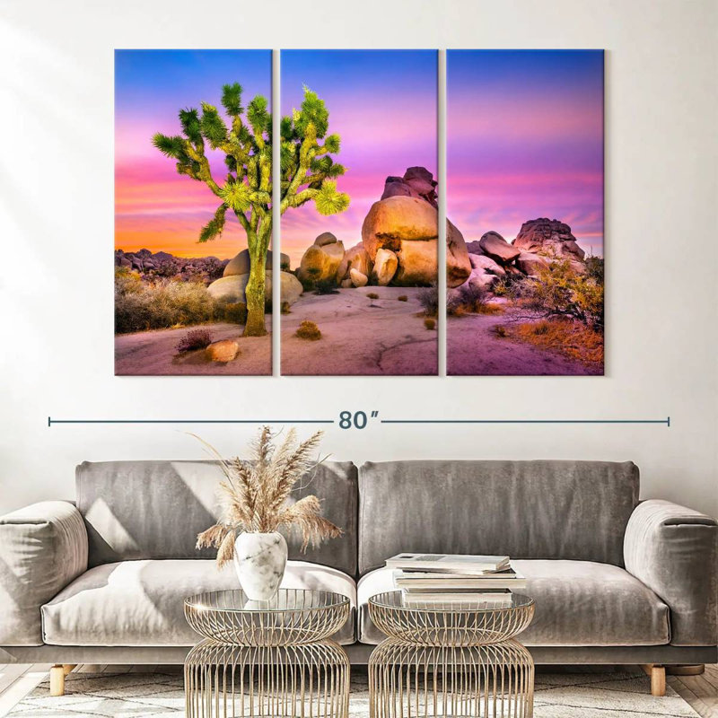 Nature, "Joshua Tree National Park IV", reproduction sur toile, H 42 po x l 65 po x P 1,25 po