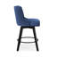 Tabouret de comptoir pivotant rembourré avec structure en bois massif-1519394460