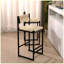 Ensemble de 2 tabourets de bar modernes avec repose-pieds pour îlot de cuisine-95013619