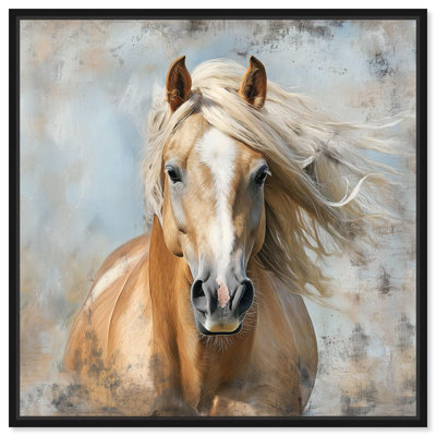 Art mural cheval rustique sur toile par Art Remedy