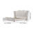 Upholstered Bed Frame With Tufted Wingback Headboard-107788506