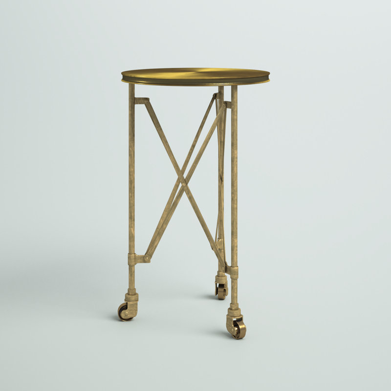 Table de bout Jerlisha, Or industriel chic