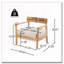 Fauteuil de patio extérieur en bois d'acacia