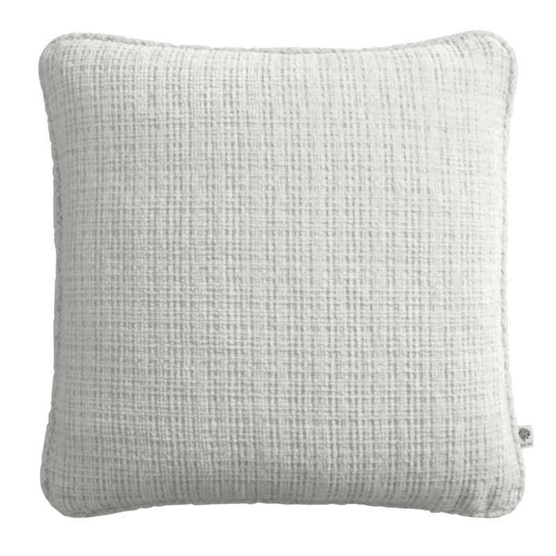 Alba Square Throw Cushion With Filling, Ivory