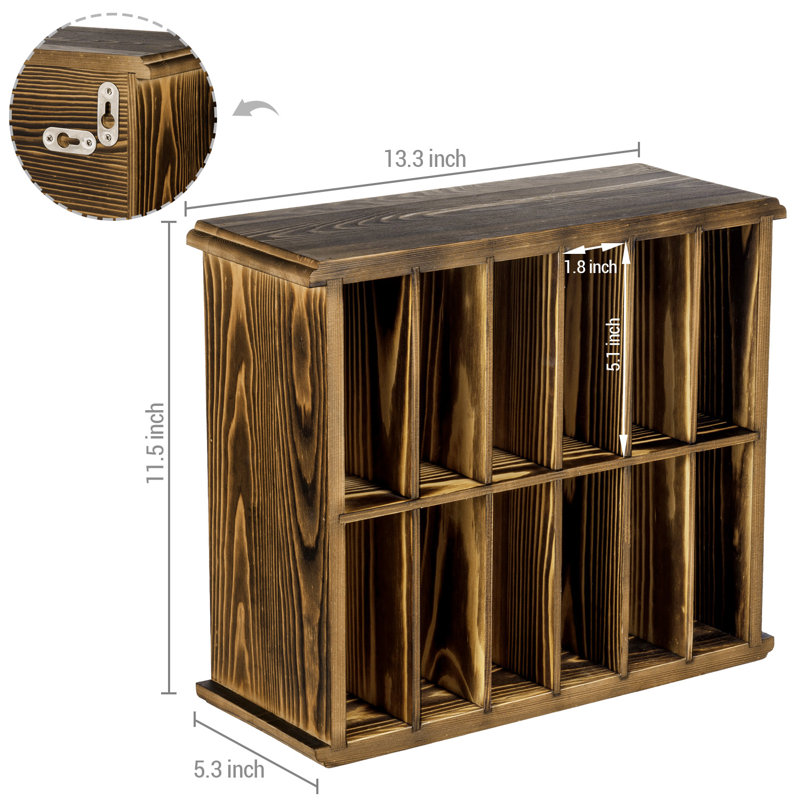 11.5 H x 13.3 W Solid Wood Trophy Display Shelf