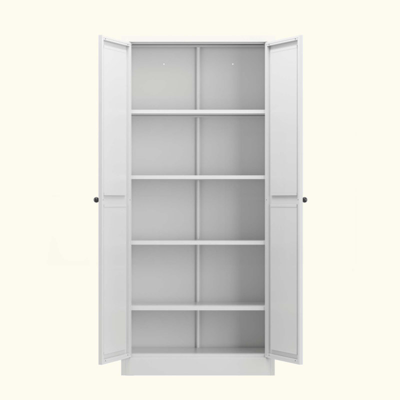 Rangement réglable en métal pour garde-manger avec 4 tablettes (capacité de 110 lb), organisateur de garde-manger autoportant robuste pour la cuisine, le garde-manger et le salon