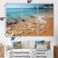 Shoreline Shadows On Beautiful Beach I - ensemble d'art sur toile côtier-107733787-107733792