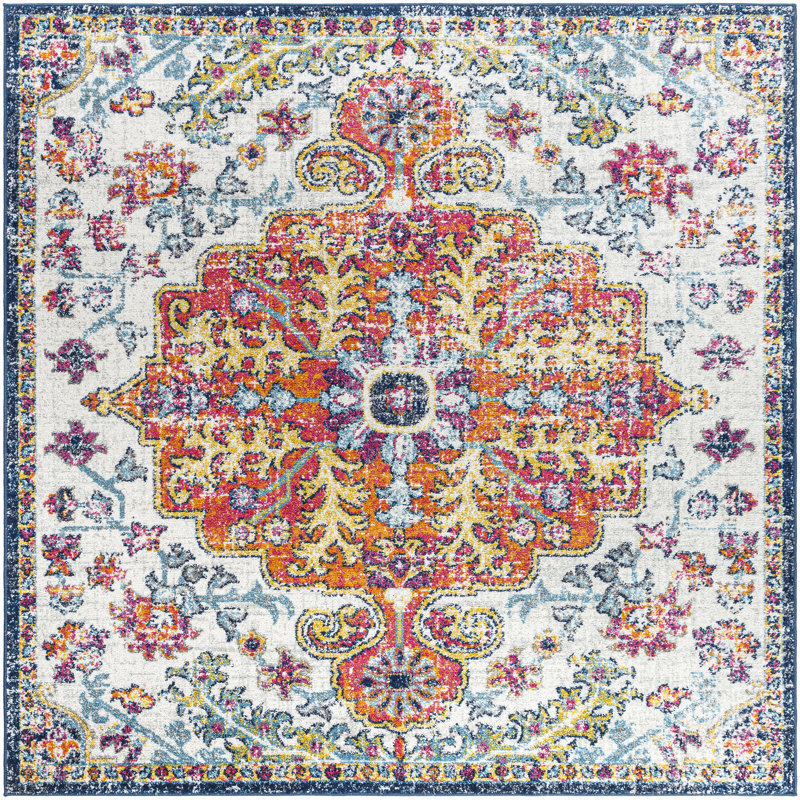 Hillsby Oriental Indoor Rug, Square 6'7"