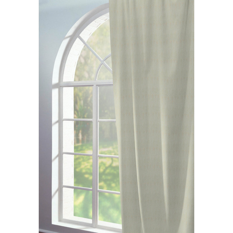 Wybron Little Parrot Eyelet Opaque Curtain, Pale Golden Rod, 145 W x 245 D cm