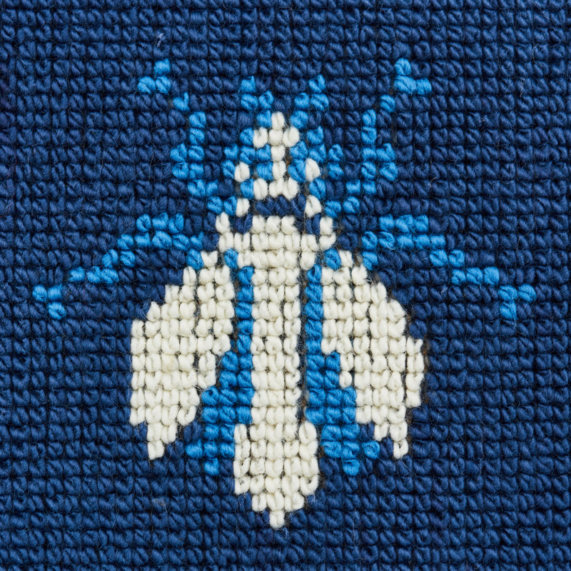 Bee Épinglé Fabric, Blue