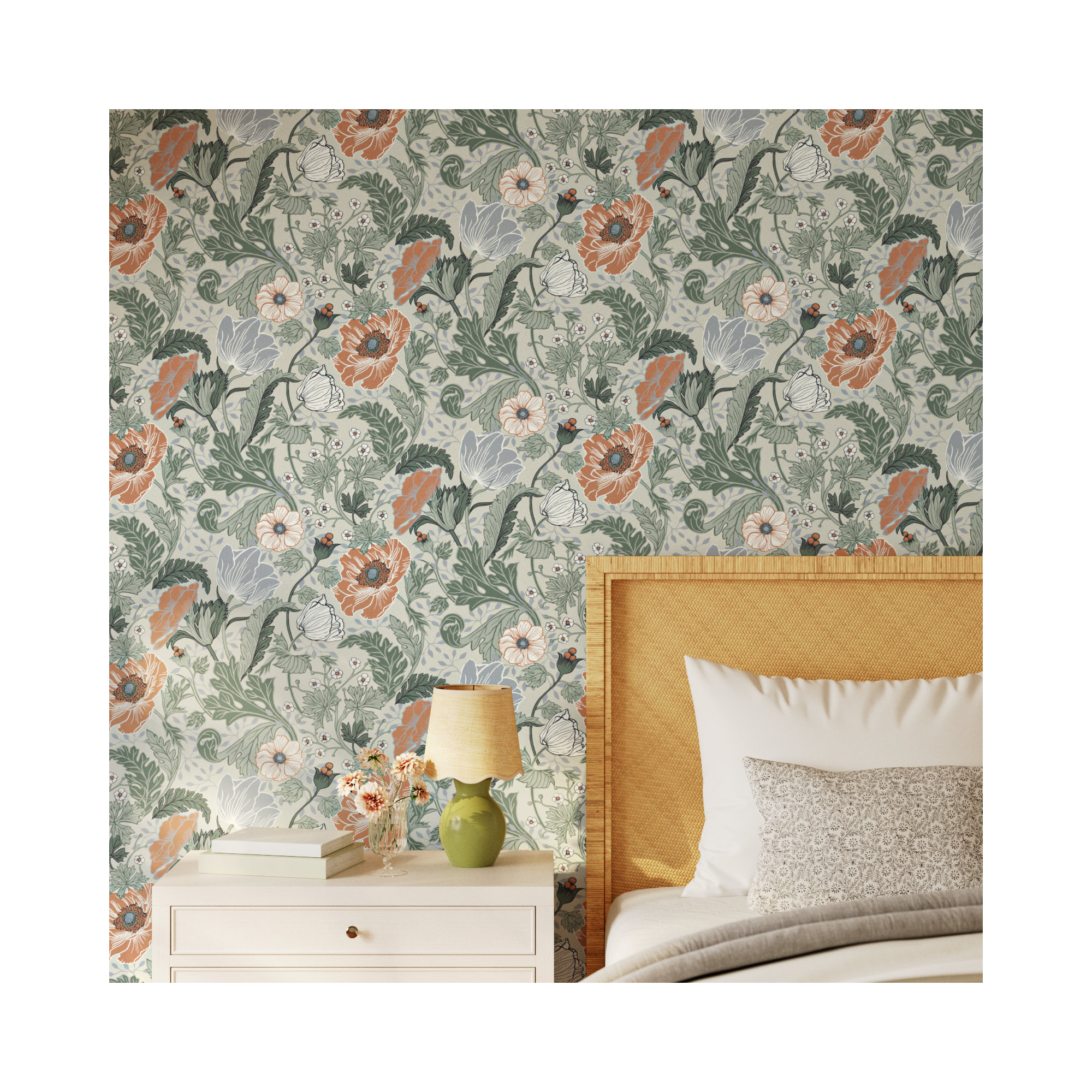 Mackenzie 33' L x 20.5" W Wallpaper Roll, Gray