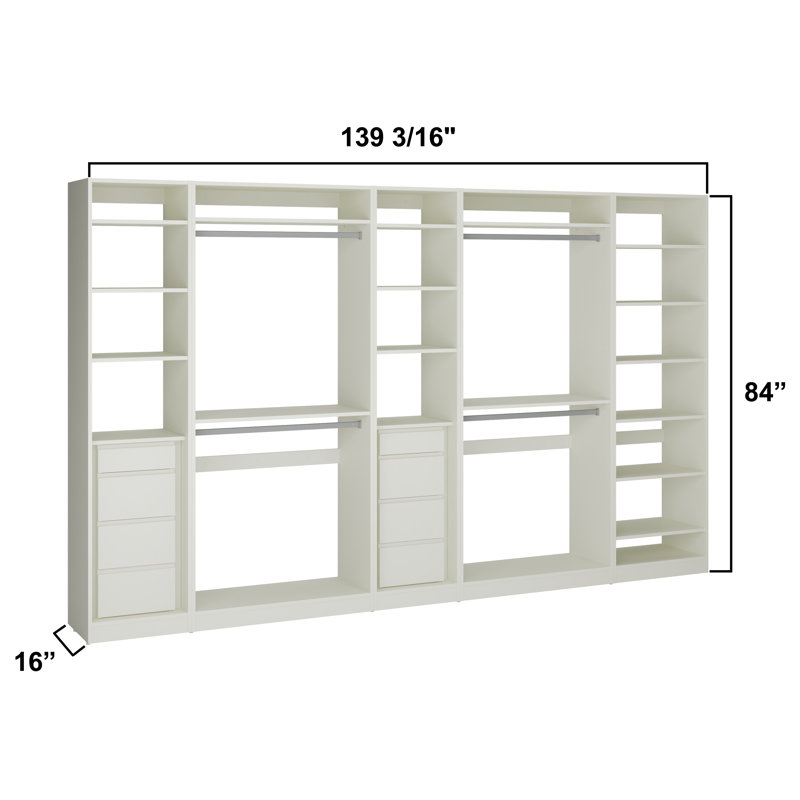 Système de placard 139 3/16 po