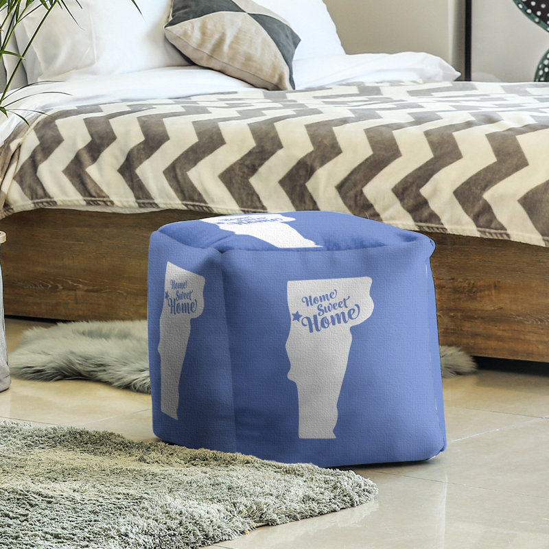 Repose-pieds à cubes burlington the home, Bleu
