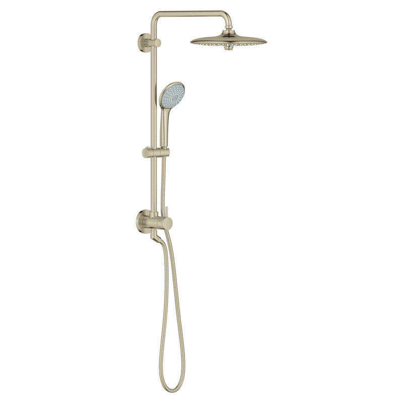 Système de douche thermostatique complet Retro-Fit ™, Nickel brossé Infinity