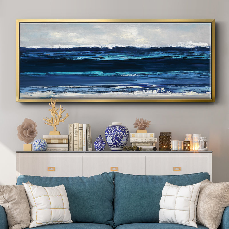 Summer Surf- Framed Canvas