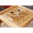 Sharnetta Rustic Word Game Table with Removable Glass Top