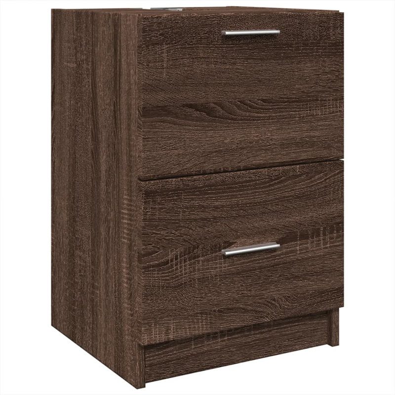 Briell Under Sink Cabinet, Brown oak look