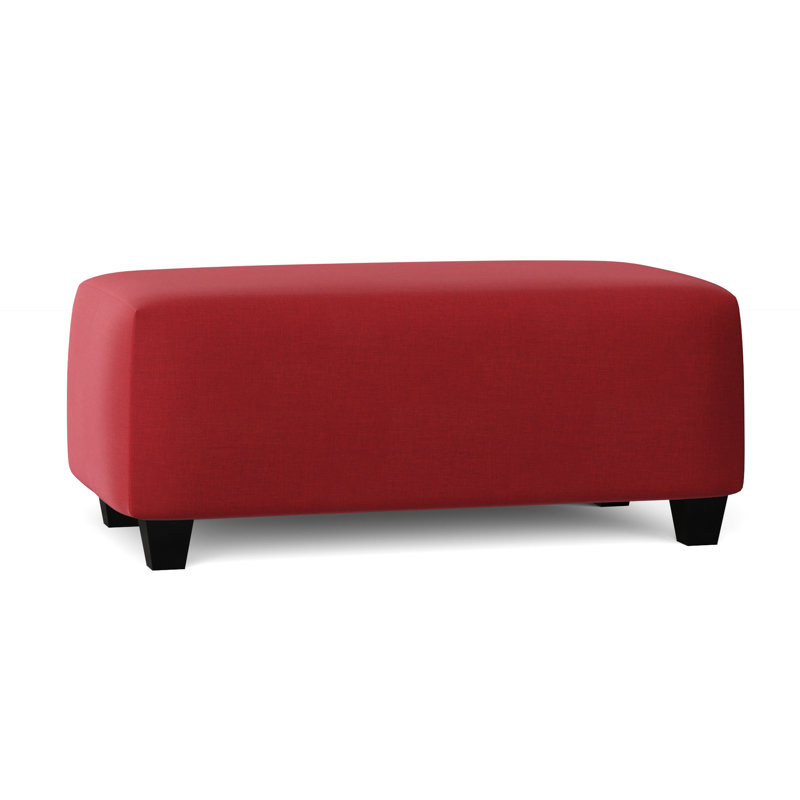 Jireth Upholstered Ottoman, Oscar Red