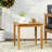 Rustic Wood Table With Slat Pattern, 20.26" W X D 18.69" H, Side Of 20X20x18.69