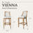 Maven Lane Vienna Stool with Fabric Upholstery-1692486527-1692486520
