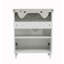 Meuble-lavabo sur pied simple 35,4 po avec plateau en céramique et miroir Stepehen-2093021095