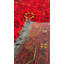 Tapis en laine et coton rouge noué à la main Original
