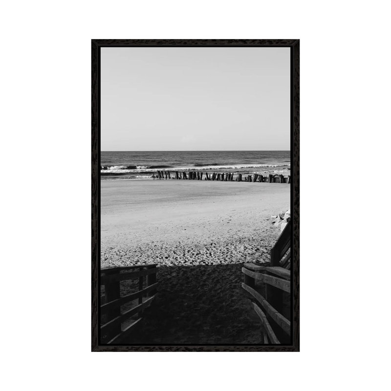 Sullivan's Island II 1 Piece Wall Art on Canvas, 101.6cm H x 66.04cm W x 3.81cm D, Black Framed