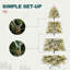 Arbre de Noël artificiel pré-éclairé enneigé-1382419617