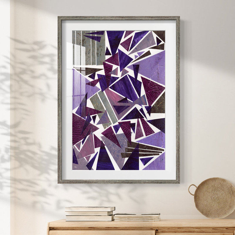 «Purple Dream I», reproduction encadrée, Vieilli, H 28,5 po x l 20,5 po