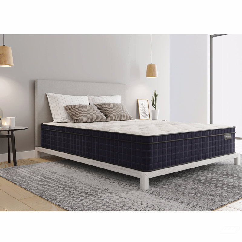 Refroidissement au cuivre, soutien, bonne isolation hybride avec luxueux plateau Euro 12,5 po - ferme, Lit simple