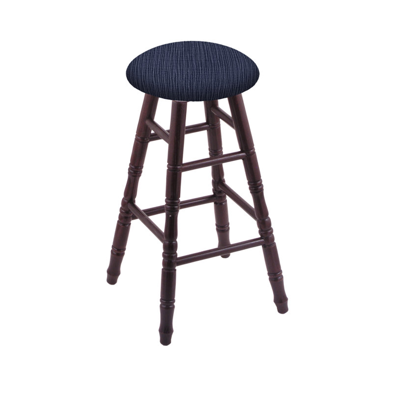 Tabouret tournant 30", Chêne cerisier foncé, Ancre graphique, Très grand (siège d'une hauteur de 36 po)