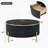Round Coffee Table with 2 large Drawers Storage Accent Table-111115969