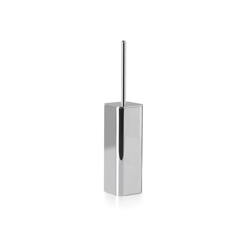Outline Toilet Brush Freestanding - Black, Chrome