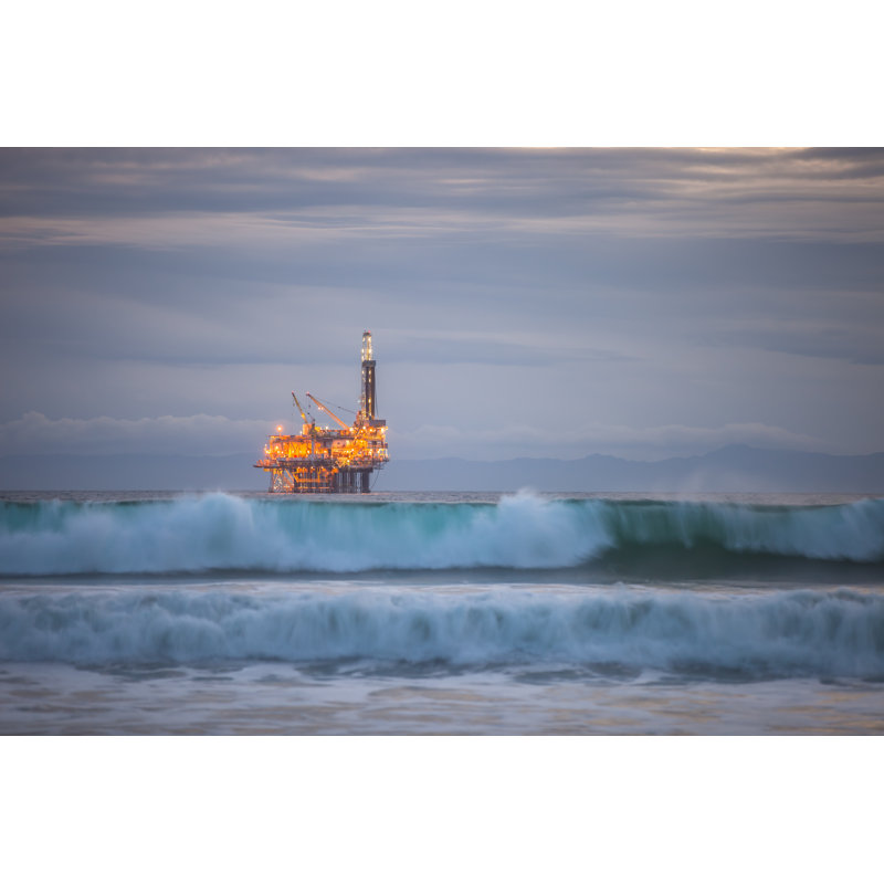 Pacific Rig - Wrapped Canvas Print, 30cm H x 46cm W x 3.8cm D