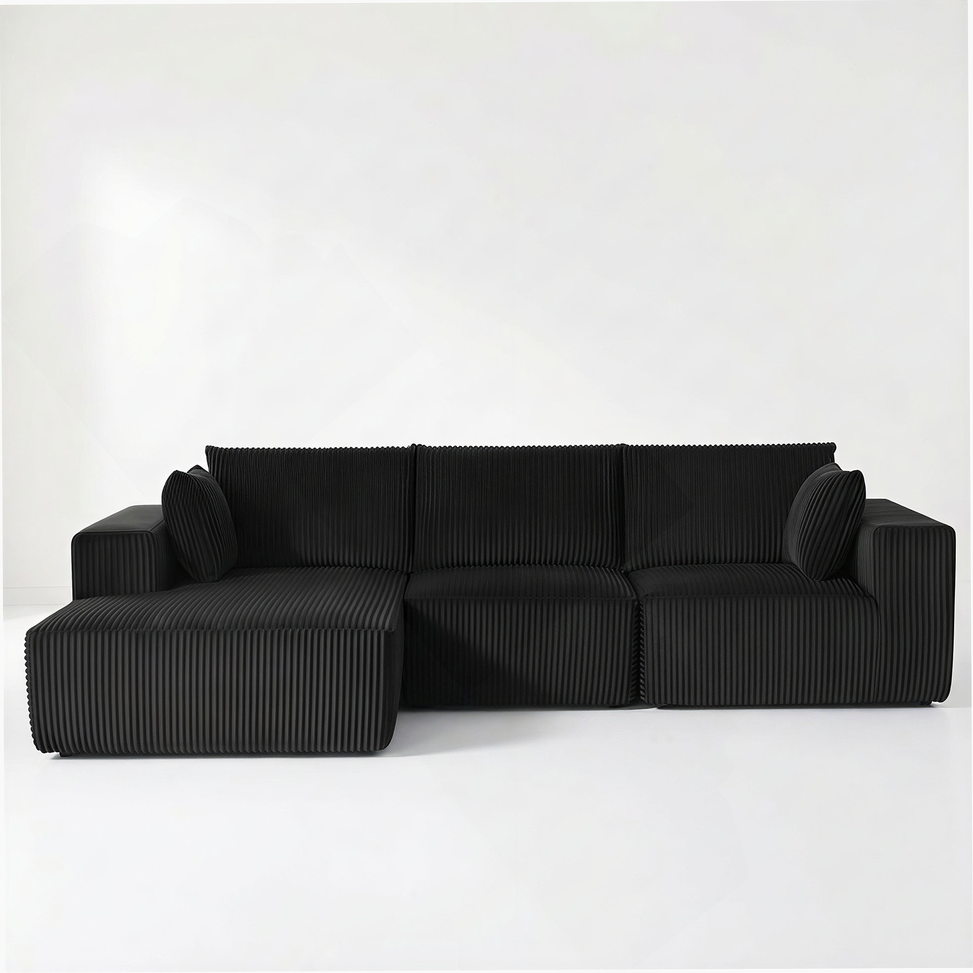 Wrought Studio™ Modular Cloud Sectional Sofa With Deep Seats And L ...