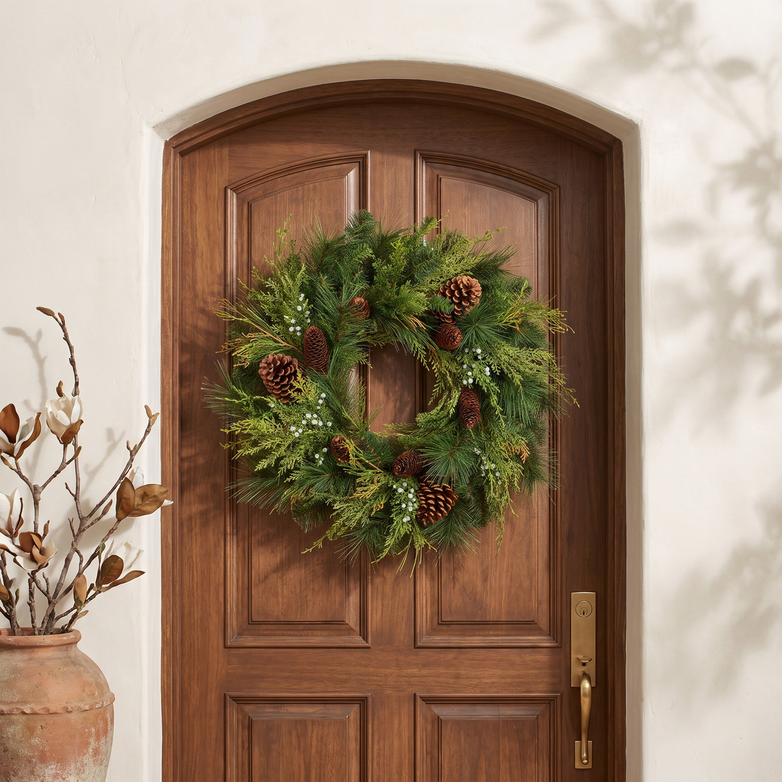 Leatham 24'' Faux Pine Wreath