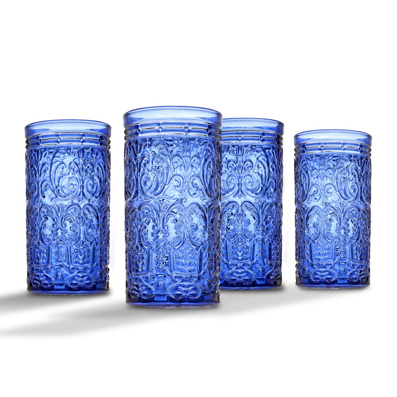 Jax Glass Highball 14 oz, Blue, 4