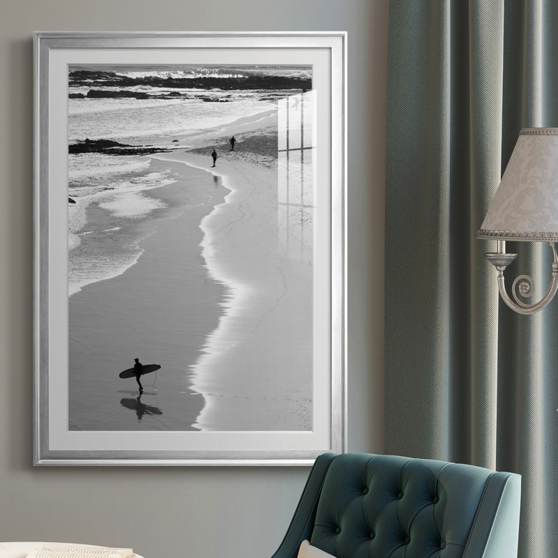 Gold Coast Beach - Photographie de cadre photo sur toile, H 30,5 po x l 42,5 po x P 1,5 po, Cadre argenté