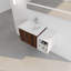 Meuble-lavabo à fermeture en douceur 36 po avec lavabo, petites tablettes de rangement et armoire combinée-358630826