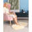 Cream Yellow Shag Faux Sheepskin Fluffy Washable Area Rug-1622963546