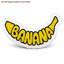 Coussin décoratif en forme de banane, imprimé 2D à motif graphique, 25 cm (9,8 po), idéal pour offrir, décorer une chambre, un canapé ou une fête.-137542393